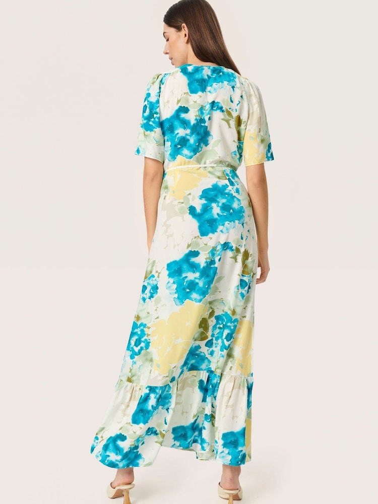 Soaked in Luxury Green Indre Karven Maxi Dress - Image 2 of 6