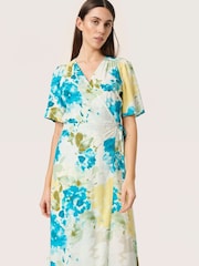 Soaked in Luxury Green Indre Karven Maxi Dress - Image 3 of 6