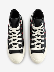 Converse Black Cherry Print Chuck Taylor All Star Trainers - Image 5 of 9