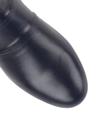 Lotus Navy Blue Leather Ankle Boots - Image 4 of 4