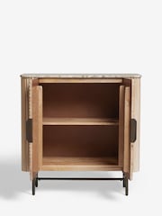 Natural Valencia Marble Mango Wood Small Sideboard - Image 7 of 9