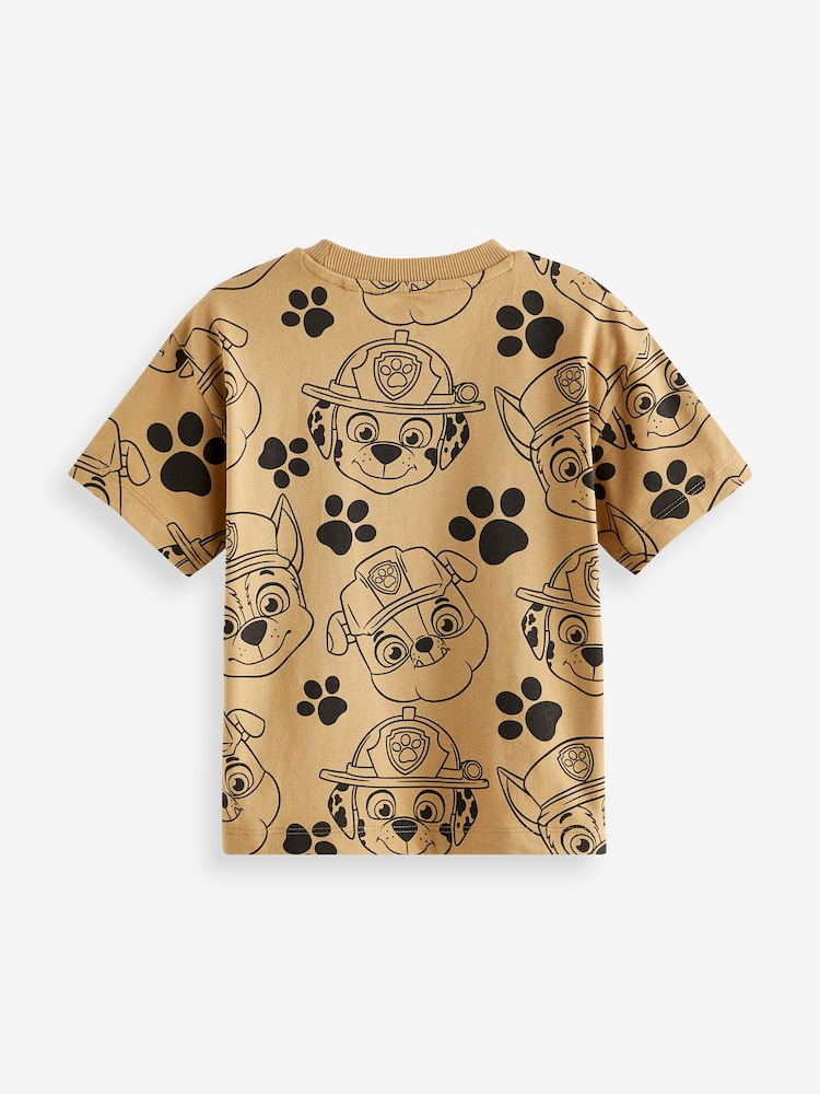 Tan Brown PAW Patrol All-Over-Printed License T-Shirt (3mths-8yrs) - Image 2 of 3