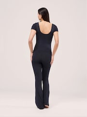 LOVALL Blue Petite Lightweight Flare Leggings - Image 3 of 6