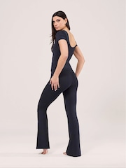 LOVALL Blue Petite Lightweight Flare Leggings - Image 6 of 6