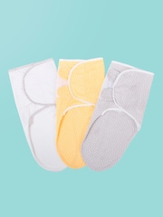Silentnight 3 Pack Natural Safe Nights 100% Cotton Blanket Wraps - Image 7 of 13