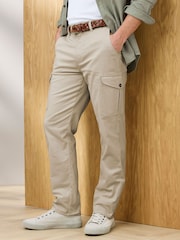 Cotton Traders Grey Signature Stretch Cargo Trousers 31" - Image 3 of 4