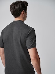 Anthrazitgrau - Reguläre Passform - Piqué-Poloshirt Kurzarm - Image 2 of 5