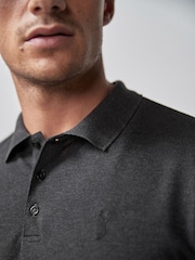 Anthrazitgrau - Reguläre Passform - Piqué-Poloshirt Kurzarm - Image 3 of 5