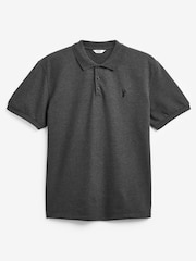 Anthrazitgrau - Reguläre Passform - Piqué-Poloshirt Kurzarm - Image 5 of 5