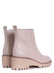 Linzi Natural Greta Ankle Boots with Small Platform Heel - Image 5 of 5