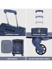 Flight Knight Quilted Navy Bag - Image 7 of 7