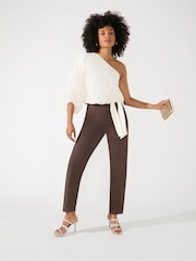 Ro&Zo Side Zip Brown Trousers - Image 2 of 3