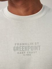 Grey Single Relaxed Fit Graphic Heavyweight T-Shirt - Image 5 of 8