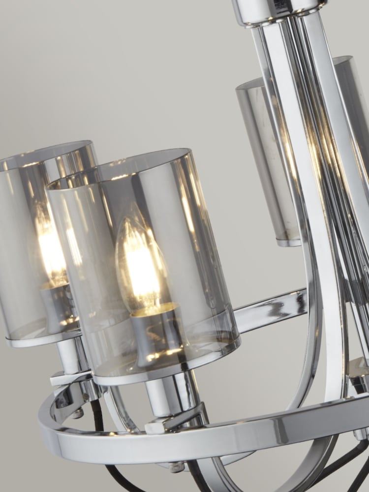 Searchlight Chrome Catalina 5 Light Ceiling Light - Image 2 of 2