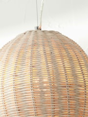 Pacific Cream Raffles Large Rattan Pendant Ceiling Light - Image 2 of 4