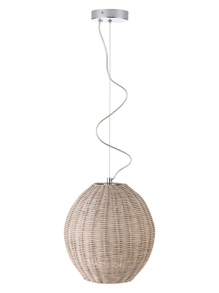 Pacific Cream Raffles Large Rattan Pendant Ceiling Light - Image 4 of 4 Pacific Cream Raffles Large Rattan Pendant Ceiling Light - Image 4 of 4