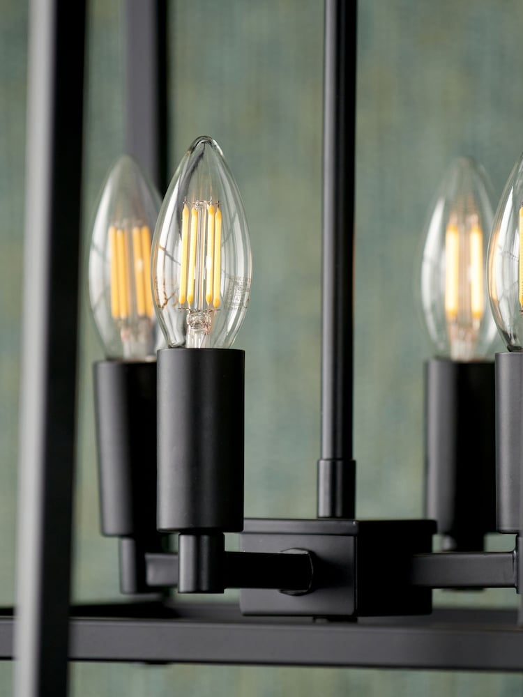Pacific Black Anis 4 Light Cube Pendant Ceiling Light - Image 2 of 5