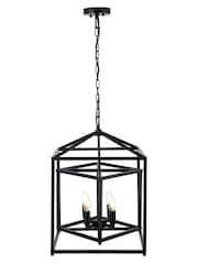 Pacific Black Anis 4 Light Cube Pendant Ceiling Light - Image 3 of 5