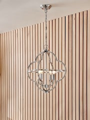 Pacific Nickel Amine 4 Light Fleur De Lys Pendant Ceiling Light - Image 1 of 7