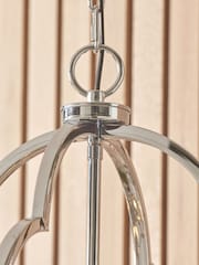 Pacific Nickel Amine 4 Light Fleur De Lys Pendant Ceiling Light - Image 4 of 7