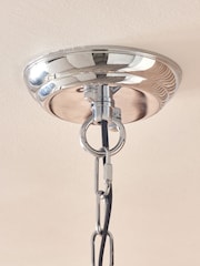 Pacific Nickel Amine 4 Light Fleur De Lys Pendant Ceiling Light - Image 5 of 7