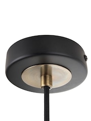 Pacific Black Metal and Glass Pendant Ceiling Light - Image 4 of 5