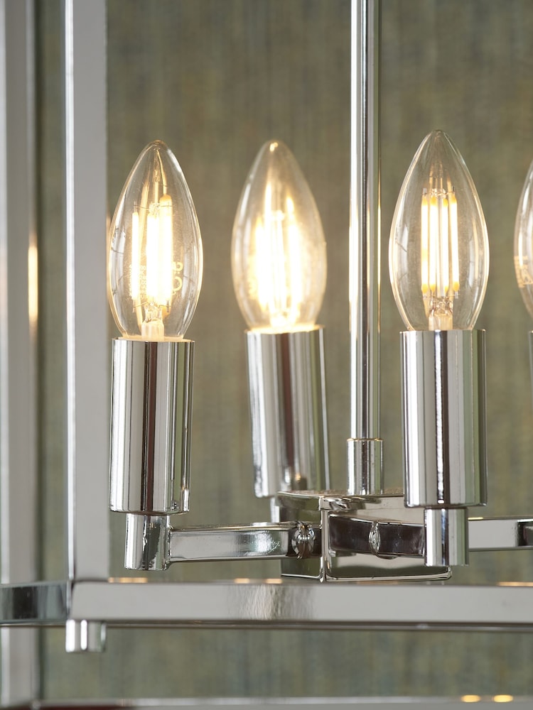 Pacific Nickel Anis 4 Light Cube Pendant Ceiling Light - Image 2 of 4