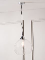 Pacific Clear Beja Organic Shape Bubble Glass Pendant Ceiling Light - Image 1 of 5