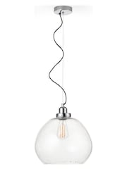 Pacific Clear Beja Organic Shape Bubble Glass Pendant Ceiling Light - Image 4 of 5