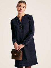 Joules Hattie Navy Corduroy Dress - Image 1 of 6