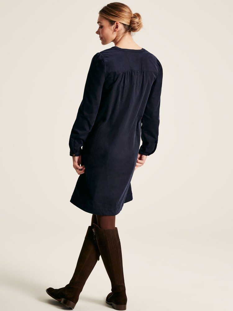 Joules Hattie Navy Corduroy Dress - Image 2 of 6