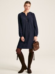 Joules Hattie Navy Corduroy Dress - Image 3 of 6