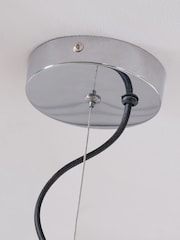 Pacific Clear Beja Organic Shape Tall Bubble Glass Pendant Ceiling Light - Image 3 of 5