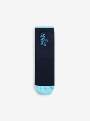 Blau/Leuchtendes Grün/Dinosauriermotive - Socken mit hohem Baumwollanteil, 5er-Pack - Bild 3 von 6