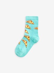 Leuchtende Lebensmittel-Grafik - Socken mit hohem Baumwollanteil, 5er-Pack - Bild 3 von 6