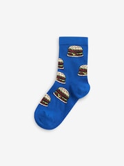 Leuchtende Lebensmittel-Grafik - Socken mit hohem Baumwollanteil, 5er-Pack - Bild 4 von 6