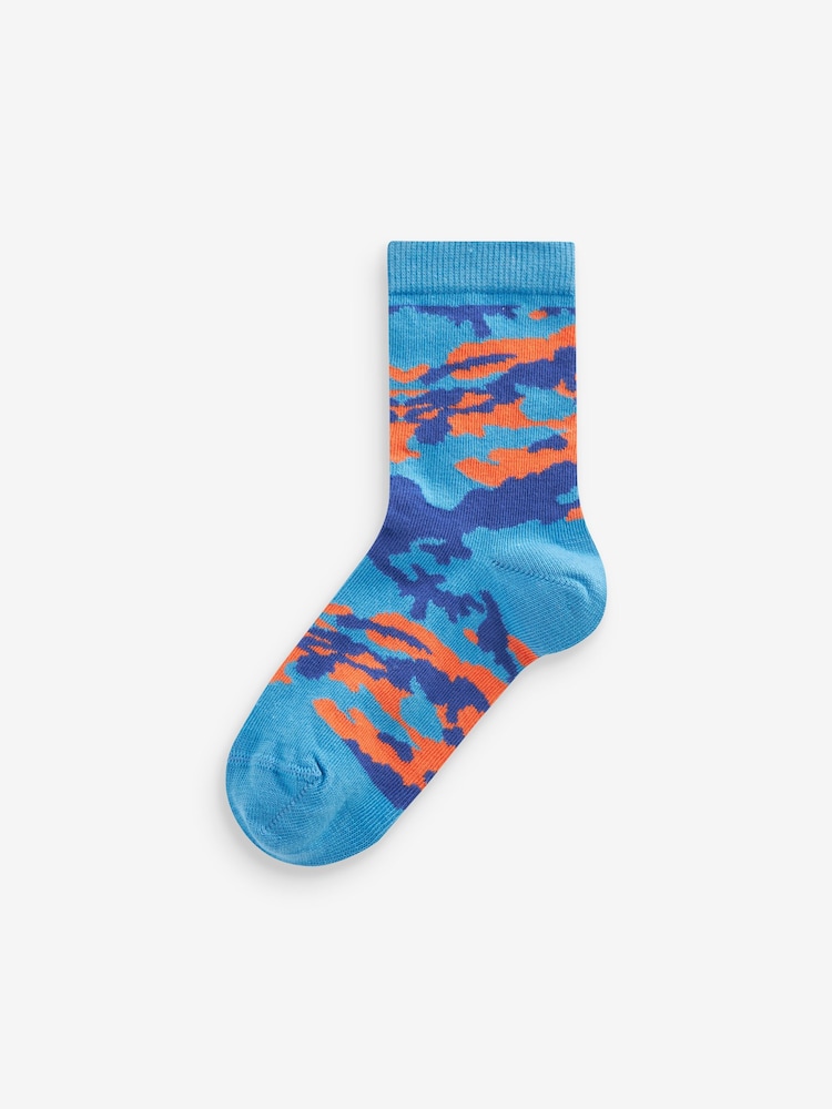 Bright Camo Rich Socks 7 Pack - Image 5 of 8