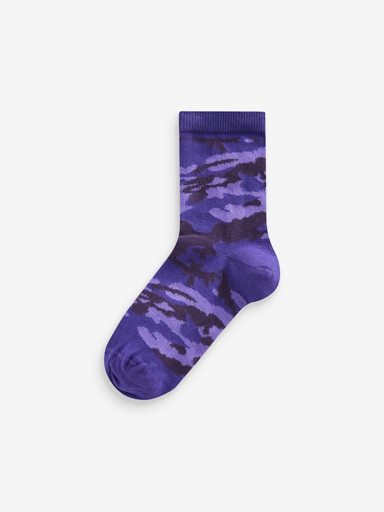 Bright Camo Rich Socks 7 Pack - Image 6 of 8
