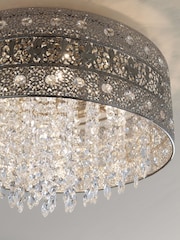 Chrome Maya 4 Light Flush Ceiling Light - Image 2 of 8