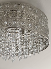 Chrome Maya 4 Light Flush Ceiling Light - Image 3 of 8