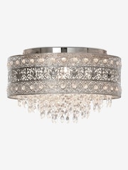 Chrome Maya 4 Light Flush Ceiling Light - Image 5 of 8