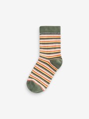 Stripe Print Cotton Rich Socks 5 Pack - Image 3 of 6