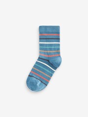Stripe Print Cotton Rich Socks 5 Pack - Image 4 of 6