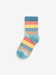 Stripe Print Cotton Rich Socks 5 Pack - Image 5 of 6