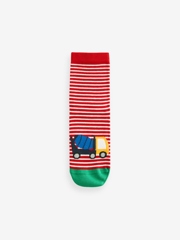 Vehicle Stripe Cotton Rich Socks 7 Pack - Image 8 of 8