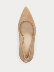 Lauren Ralph Lauren Camel Lanette Suede Court Heels - Image 4 of 4