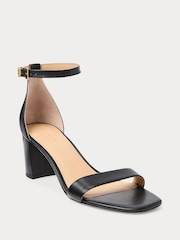 Lauren Ralph Lauren Logan Leather Heeled Sandals - Image 1 of 4