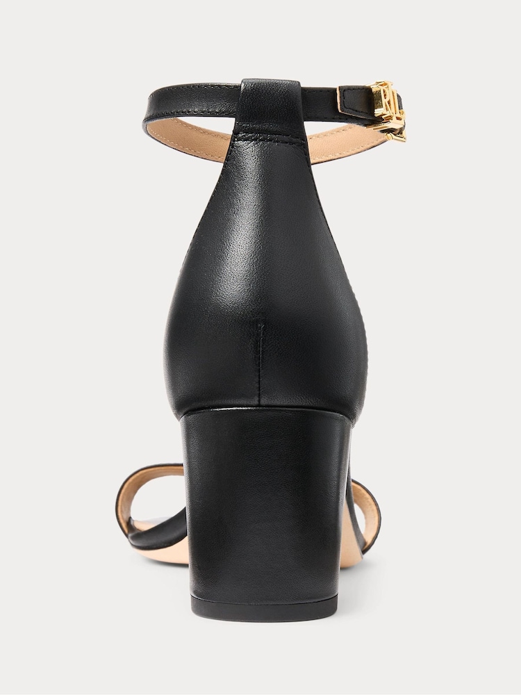 Lauren Ralph Lauren Logan Leather Heeled Sandals - Image 4 of 4