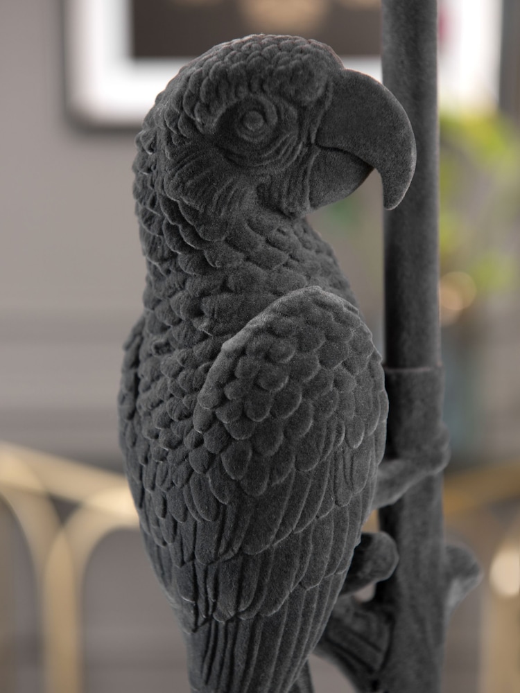 Grey Perry Parrot Floor Lamp - Image 8 of 8