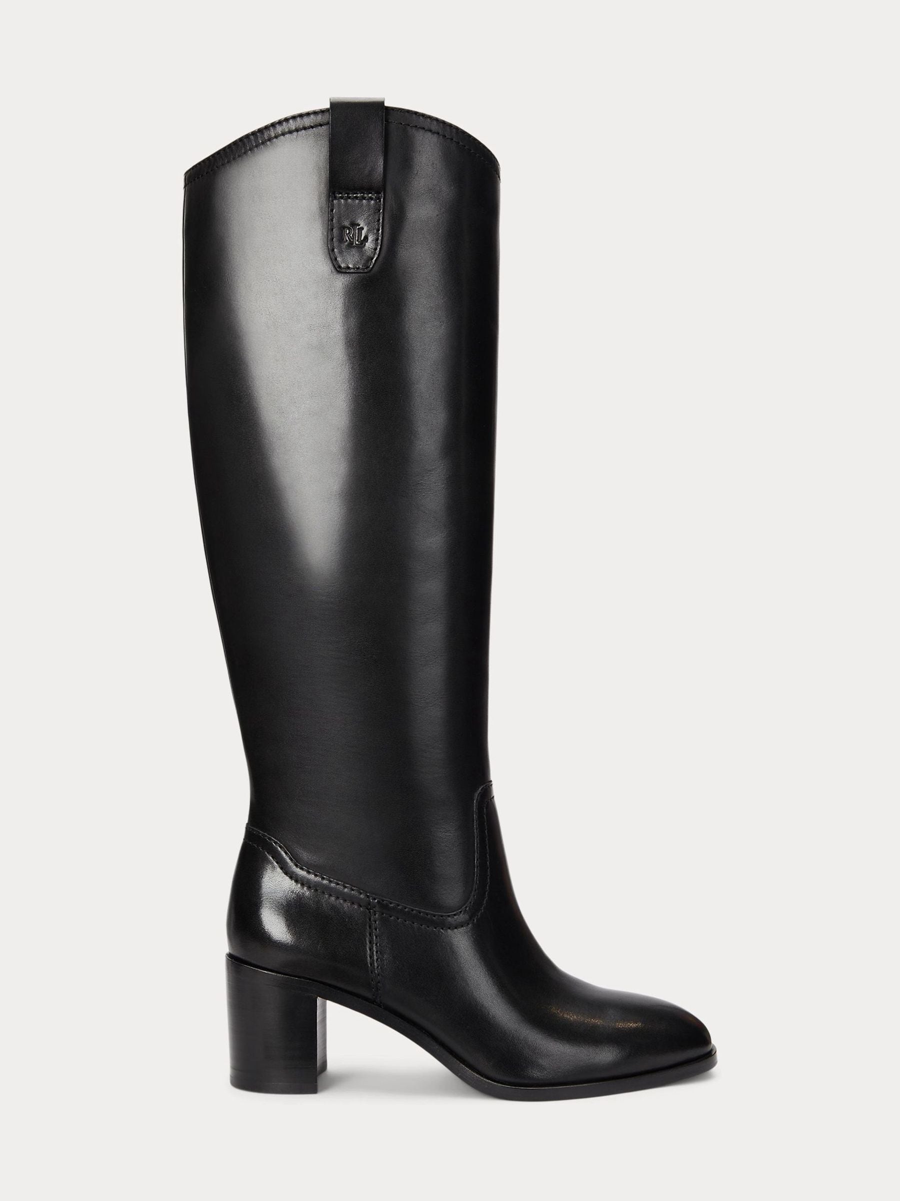 Buy Lauren Ralph Lauren Carla Smooth Leather Heeled Tall Boots from the Next UK online shop
